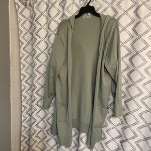 Green soft cardigan 2X